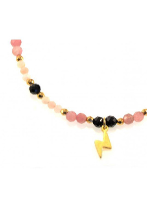 Bransoletka Turmalin NA SZNURKU 925