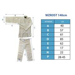 KIMONO ENERO PROFESSIONAL KARATE 140 CM 8 OZ