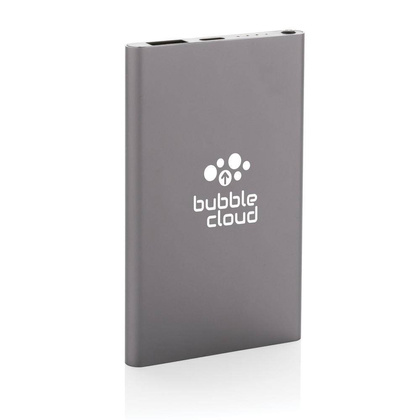 Power bank 4000 mAh z aluminium z recyklingu