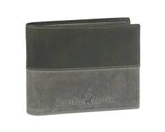 BH-261 OKLAHOMA Portfel męski skórzany Czarny