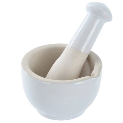 Moździerz  z tłuczkiem do przypraw kamionkowy 8,5 cm