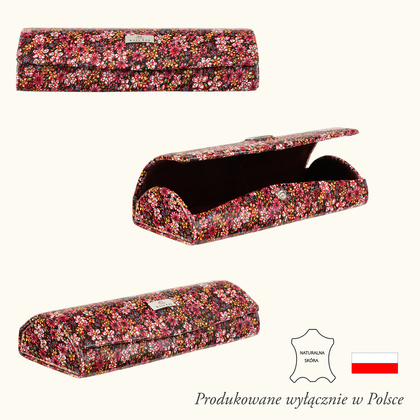 Kolorowe etui na okulary BajuBaj z naturalnej skóry ED107s82