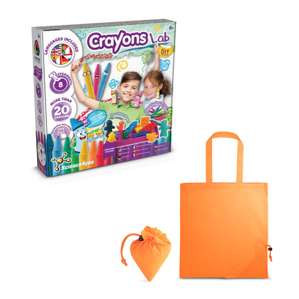 Crayon Factory Kit II. Gra edukacyjna dostarczany ze składaną torbą prezentową