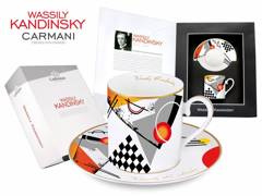 Kpl. Filiżanka ze spodkiem - Wassily Kandinsky.  Orange/1923r. (CARMANI)