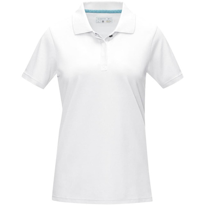 Damska organiczna koszulka polo Graphite z certyfikatem GOTS