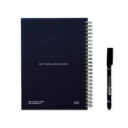 STARTER KIT INFINITE PLANNER A5. Zestaw zawiera „Infinite Diary”, zestaw do czyszczenia, marker i uchwyt na marker