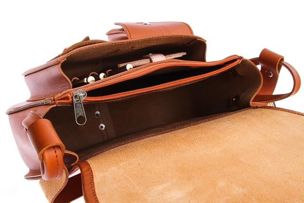 Listonoszka duża torebka KEMER VOOC Vintage P27 Naturalna