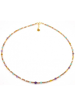 Naszyjnik Ametyst Amazonit 925