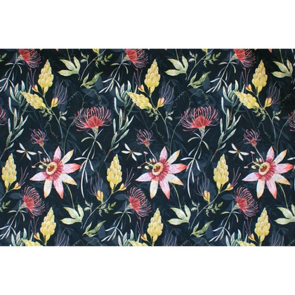 LEŻAK DREWNIANY CLASSIC DARK FLOWERS