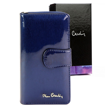 Duży skórzany portfel damski Pierre Cardin 