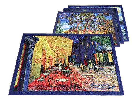 Kpl. 4 podkładek na stół - V. van Gogh, mix 1 (CARMANI)