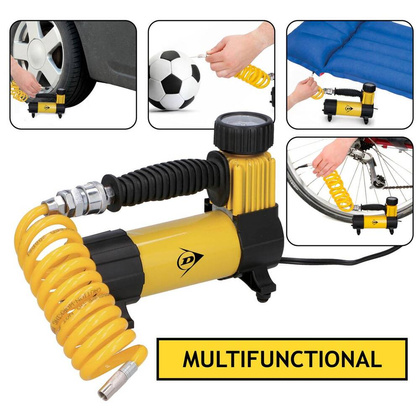 Pompka Kompresor Turystyczny Dunlop 12V Dc 100Psi