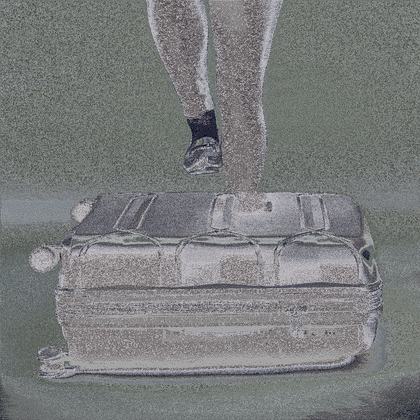 Heys Milos duża granatowa walizka na kółkach 76 cm