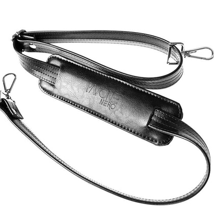 Skórzana teczka męska na laptopa ramię czarna - Pavone Nero Bolzano 2256 BL