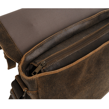 Torba męska Canaletto vintage brązowa skóra naturalna 14 cali TM258s235