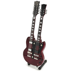 Mini gitara Led Zeppelin - Jimmy Page - Double Neck; skala 1:4; MGT-2059