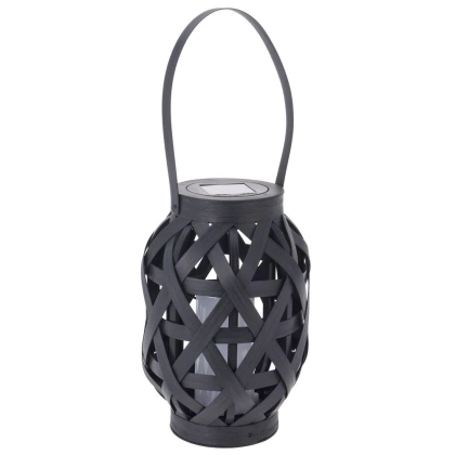 Lampa ogrodowa lampion solarny wiszący latarnia świeca LED