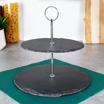 Patera 2-poziomowa kamienna 23 cm