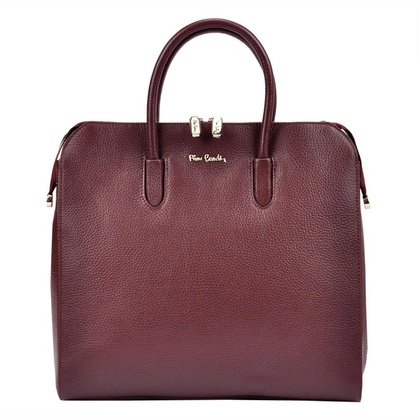 Torebka damska skórzana PIERRE CARDIN 55045 TSC DOLLARO ciemny czerwony