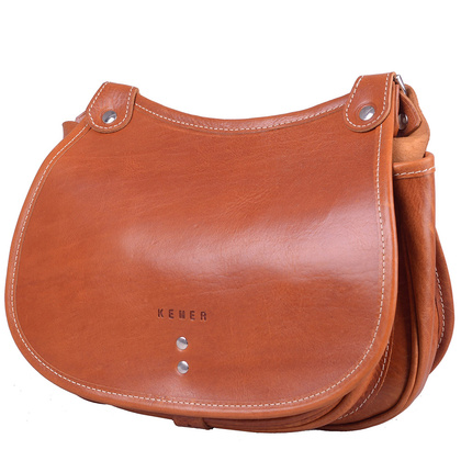 Torebka damska skórzana KEMER 887 Jasny brąz