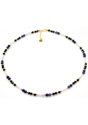 Naszyjnik Sodalit Spinel 925