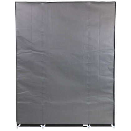 SZAFA TEKSTYLNA GARDEROBA 175x133x43CM CIEMNO-SZARA PROFIL 13MM