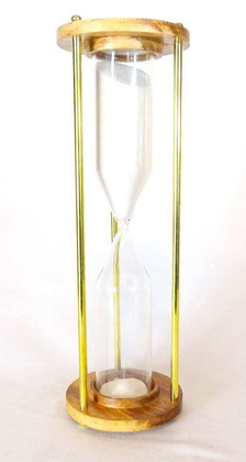 Klepsydra mosiężno - drewniana, 30min. NC2624