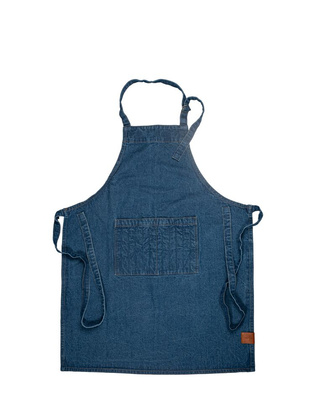 ARON FARTUCH DENIM, NIEBIESKI