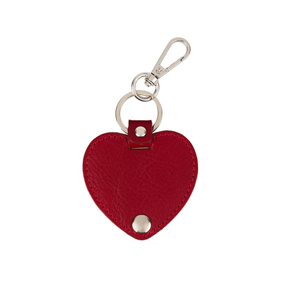 Skórzany brelok serce z Twoim napisem personalizowany prezent E25s165