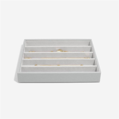 Szkatułka na biżuterię Stackers pięciokomorowa classic kamienna szarość