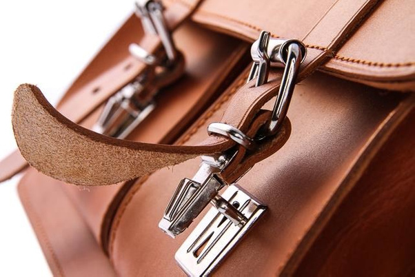 Klasyczna teczka / plecak KEMER VOOC Vintage P12 brąz