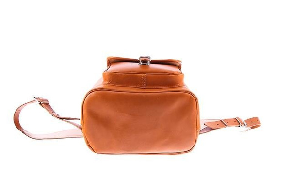 Duży plecak skórzany KEMER VOOC Vintage P38 koniak