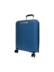 LYS Paris Bogota Mała twarda niebieska walizka kabinowa na kółkach 55 cm