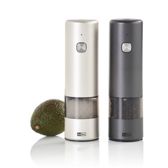 Zestaw elektrycznych młynków do pieprzu lub soli i.Mill – jasnoszary/ciemnoszary