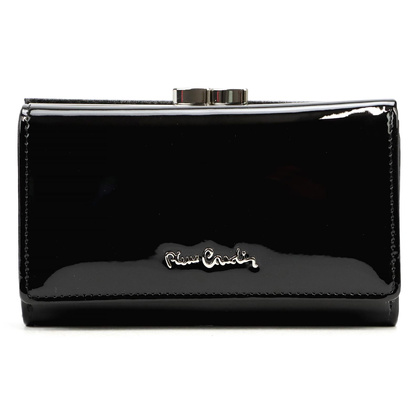 Portfel damski skórzany PIERRE CARDIN 07 SHINY 108 Fioletowy