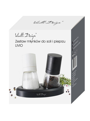 Zestaw młynków do soli i pieprzu Livio 25769
