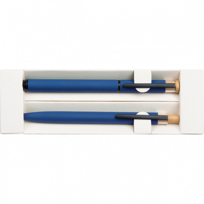 Zestaw piśmienny długopis i pióro kulkowe