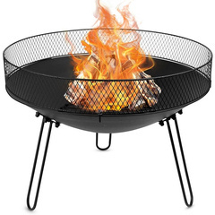 Palenisko ogrodowe metalowe czarne 60 cm