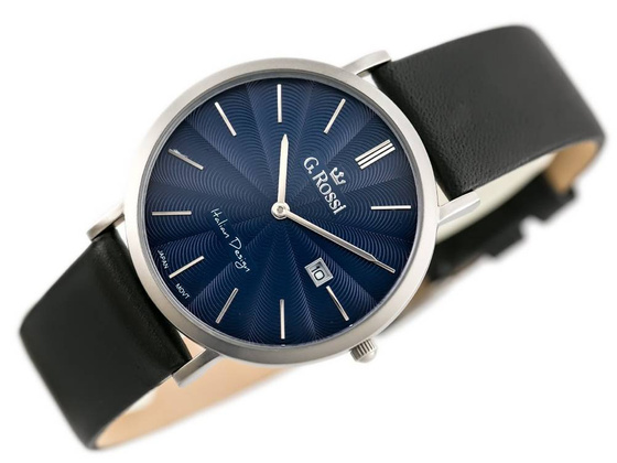 ZEGAREK G. ROSSI - 10853A - SLIM (zg184b)  + BOX