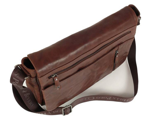 BH-784 MEMPHIS Torba na ramię skórzana Brązowa
