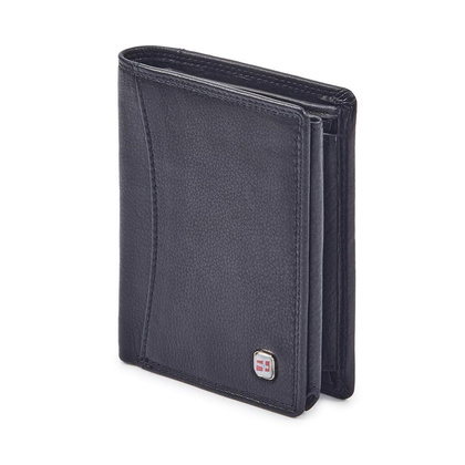 Portfel męski skórzany GW-10 RFID Czarny