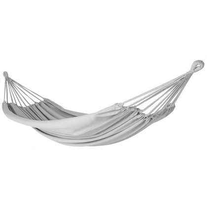 Hamak bez drążka classic 2 osobowy 200 x 150 cm szary stalowy