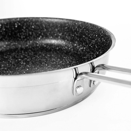 Patelnia stalowa z powłoką granitową ANETT Grande 26 cm