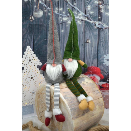 Skrzat dekoracyjny 30+15 cm - szary