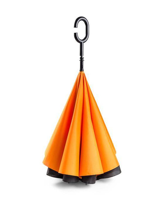 Parasol KEMER REVERS Czarno Pomarańczowy