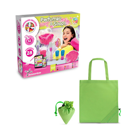 Perfume & Soap Factory Kit V. Gra edukacyjna dostarczany ze składaną torbą prezentową