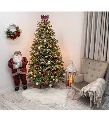 Choinka sztuczna PE08 150 cm FULL PE ZIELONA z metalowym stojakiem