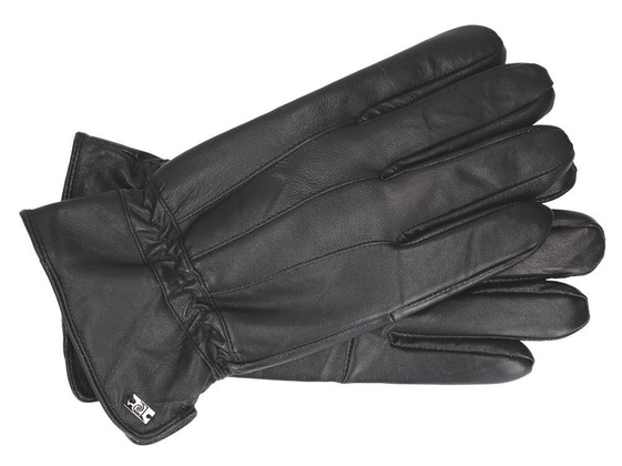 Rękawiczki skórzane męskie PIERRE CARDIN G692 M Czarne