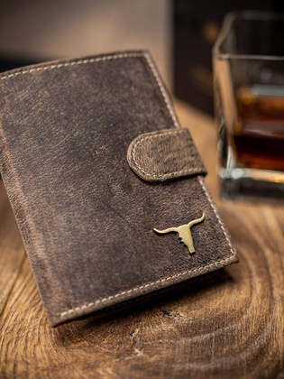 Portfel męski skórzany RM-06L-BAW BROWN