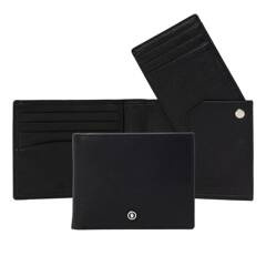 Portfel Button Black